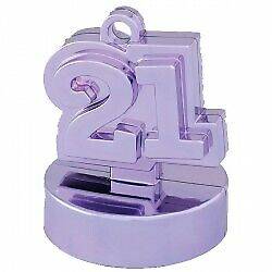 12pcs Lilac 21st Birthday Balloon Weights
