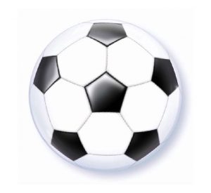 Football Soccer 22in Bubble Balloon Party Supplies Decoration Ideas Novelty Gift 19064