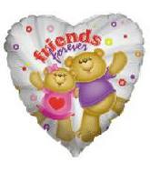 Friends Forever Bear Standard 18in Balloon Party Supplies Decoration Ideas Novelty Gift 17456