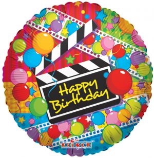 Happy Birthday Film Clapper 18in Balloon Party Supplies Decoration Ideas Novelty Gift 17729-18