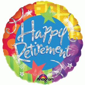 Holo Happy Retirement 31in Jumbo Balloon Party Supplies Decoration Ideas Novelty 27299