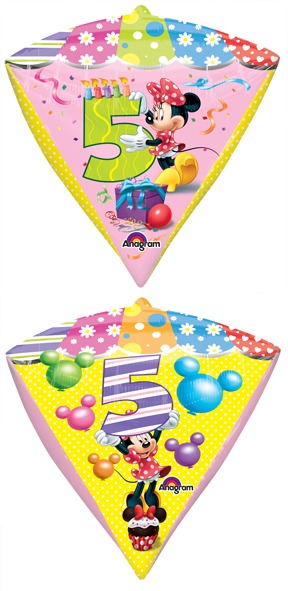 Minnie Mouse 5th Birthday 16in Diamondz Balloon Party Supplies Decoration Ideas Novelty Gift 28625