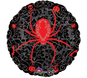 Black Bone Spider Web Halloween 18in Balloon Party Supplies Decoration Ideas Novelty Gift 29045