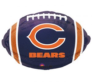 Chicago Bears Ball 18in Standard Balloon Party Supplies Decoration Ideas Novelty Gift 29581