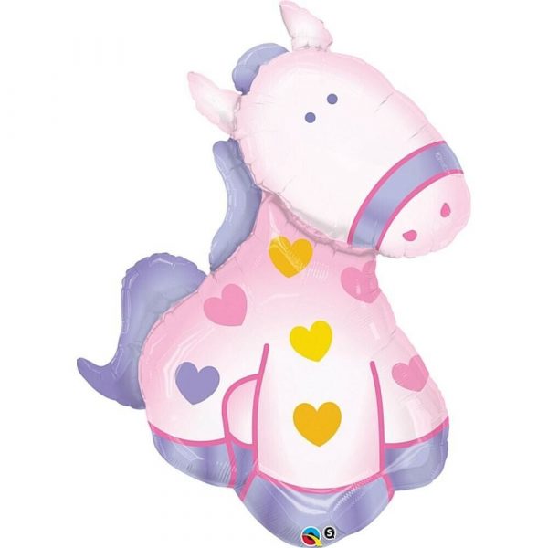 Baby Girl Pony 47in Supershape Balloon Party Supplies Decoration Ideas Novelty Gift 29679