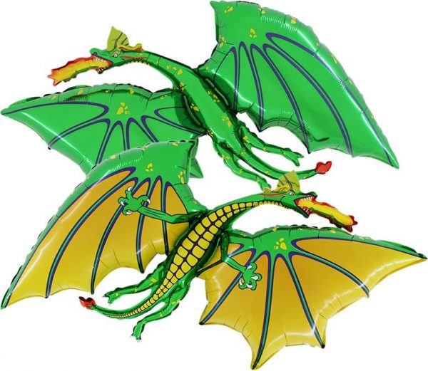 Green Dragon 36in Jumbo Shape Balloon Party Supplies Decoration Ideas Novelty Gift 302193G