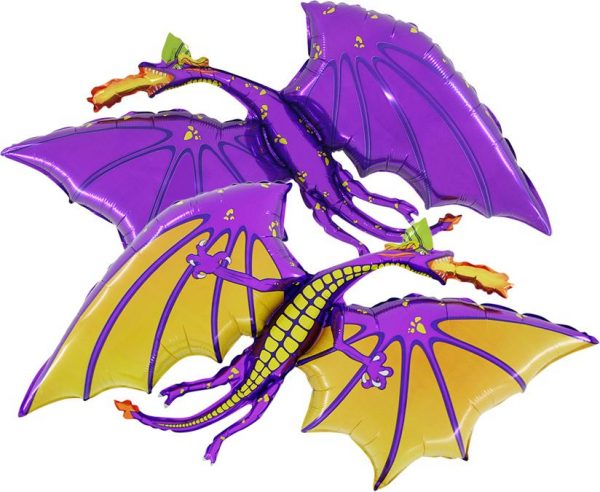 Purple Dragon 36in Jumbo Shape Balloon Party Supplies Decoration Ideas Novelty Gift 302193P