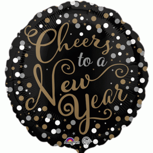 Cheers To A New Year 18in Balloon Party Supplies Decoration Ideas Novelty Gift 32097
