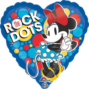 Minnie Mouse Rock The Dots 18in Balloon Party Supplies Decoration Ideas Novelty Gift 33125