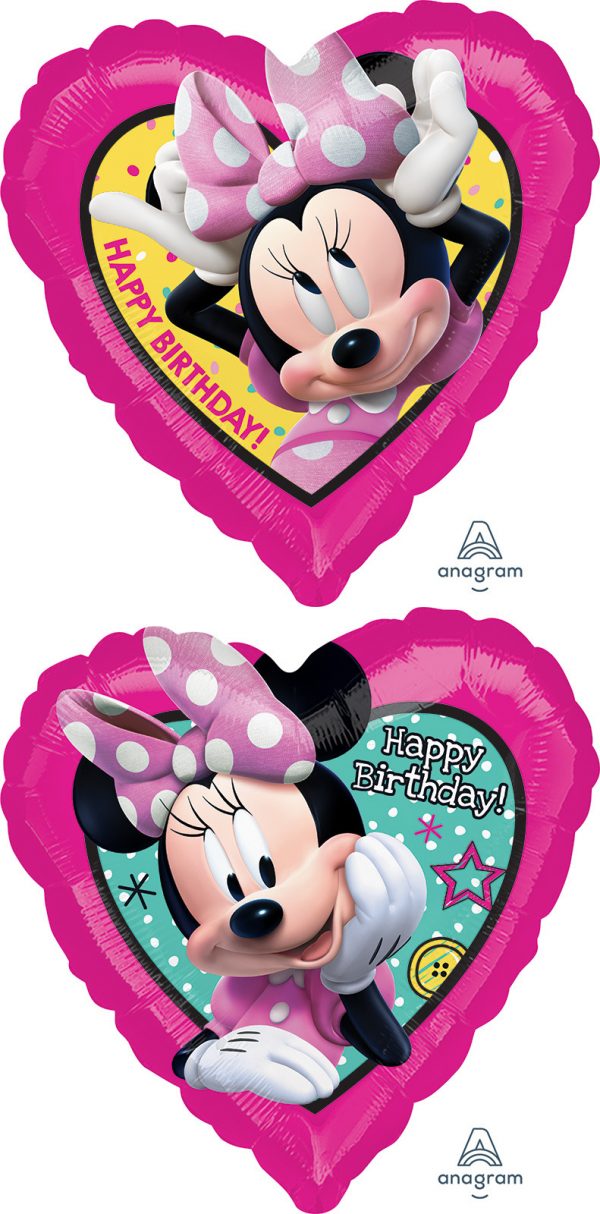 Minnie Mouse Happy Helper Birthday 18in Balloon Party Supplies Decoration Ideas Novelty Gift 36231