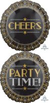 Gatsby Cheers Party Time 18in Balloon Party Supplies Decoration Ideas Novelty Gift 36834