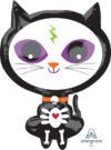 Skelly Kitty Halloween 21in Shape Balloon Party Supplies Decoration Ideas Novelty Gift 39988