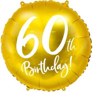 Gold 60th Birthday Balloon Party Supplies Decoration Ideas Novelty Gift 402548