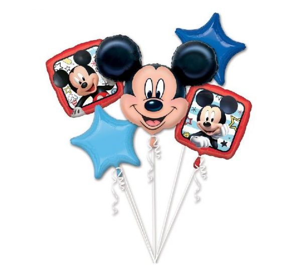 Mickey Mouse Sketches 5 Balloon Bouquet Party Supplies Decoration Ideas Novelty Gift 403674