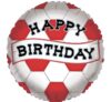 Red Birthday 2 Sided Football 18in Balloon Party Supplies Decoration Ideas Novelty Gift Arsenal Liverpool Wales Man U