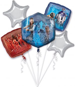 Star Wars Last Jedi 5 Balloon Bouquet Bouquet Party Supplies Decoration Ideas Novelty Gift 36685