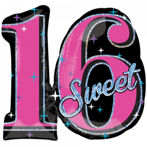 Pink Sweet 16 Birthday Jumbo Balloon Party Supplies Decoration Ideas Novelty Gift 30560