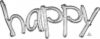 Happy Air Fill 41in Word Balloon Party Supplies Decoration Ideas Novelty Gift 36700