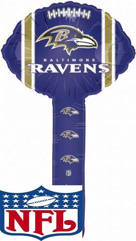 Baltimore Ravens 9in Air Fill Hammer Balloon Party Supplies Decoration Ideas Novelty Gift 88026