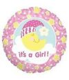 Slumber Moon Its A Girl 18in Balloon Party Supplies Decoration Ideas Novelty Gift