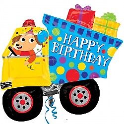 Dump Truck Birthday 31in Shape Balloon Party Supplies Decoration Ideas Novelty Gift 33614