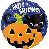 Halloween Pumpkin Kitty 18in Balloon Party Supplies Decoration Ideas Novelty Gift 27218