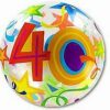 Happy 40th Birthday Bubble Balloon Party Supplies Decoration Ideas Novelty Gift 24170