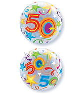 Happy 50th Birthday Bubble Balloon Balloon Party Supplies Decoration Ideas Novelty Gift 24171