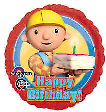 Happy Birthday Bob The Builder Cake 18in Balloon Party Supplies Decoration Ideas Novelty Gift 27402