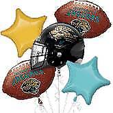 Jacksonville Jaguars 5 Balloon Bouquet Party Supplies Decoration Ideas Novelty Gift 26679
