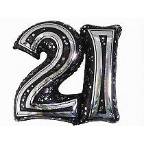 Jointed Black 21st Birthday Jumbo Balloon Party Supplies Decoration Ideas Novelty Gift 991363