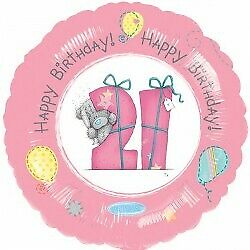 Pink Tatty Teddy 21st Birthday Balloon Party Supplies Decoration Ideas Novelty Gift 20527