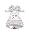 Silver Bell 25th Anniversary Shape Balloon Party Supplies Decoration Ideas Novelty Gift 25178