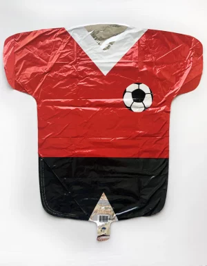 Red And Black Football Shirt 30in Shape Balloon Party Supplies Decoration Ideas Novelty Gift 00251