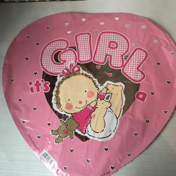 Cute Baby Its A Girl 18in Balloon Party Supplies Decoration Ideas Novelty Gift