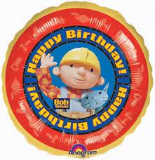 Happy Birthday Bob The Builder Waving 18in Balloon Party Supplies Decoration Ideas Novelty Gift 07282