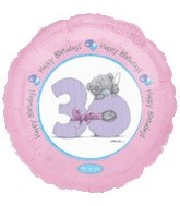 Pink Tatty Teddy 30th Birthday Balloon Party Supplies Decoration Ideas Novelty Gift 14155