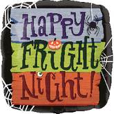 Happy Fright Night Halloween 18in Balloon Party Supplies Decoration Ideas Novelty Gift 27221
