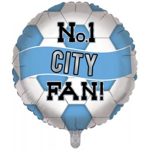 Man City No 1 City Fan Football 18in Balloon Party Supplies Decoration Ideas Novelty Gift FB18/18