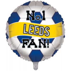 No 1 Leeds Fan Football 18in Balloon Party Supplies Decoration Ideas Novelty Gift FB18/12