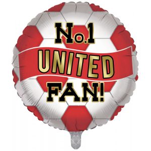 Man U / Manchester United No 1 United Fan Football 18in Balloon Party Supplies Decoration Ideas Novelty Gift FB18/20