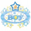 Baby Boy Jumbo Marquee 38in Shape Balloon Party Supplies Decoration Ideas Novelty Gift 15815