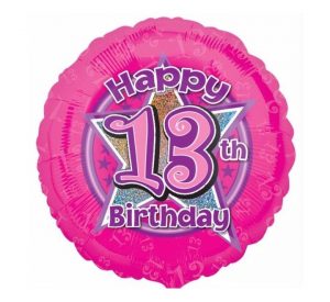 Star Happy 13th Birthday Pink Balloon Party Supplies Decorations Ideas Novelty Gift