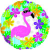114449 Flamingo Sunglasses Standard Balloon Party Supplies Decorations Ideas Novelty Gift