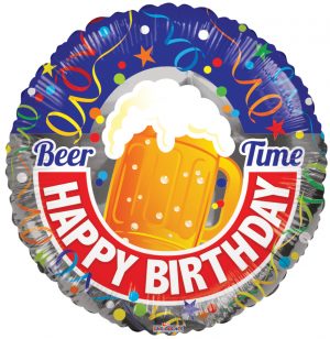 Happy Birthday Beer Time Balloon Party Supplies Decorations Ideas Novelty Gift