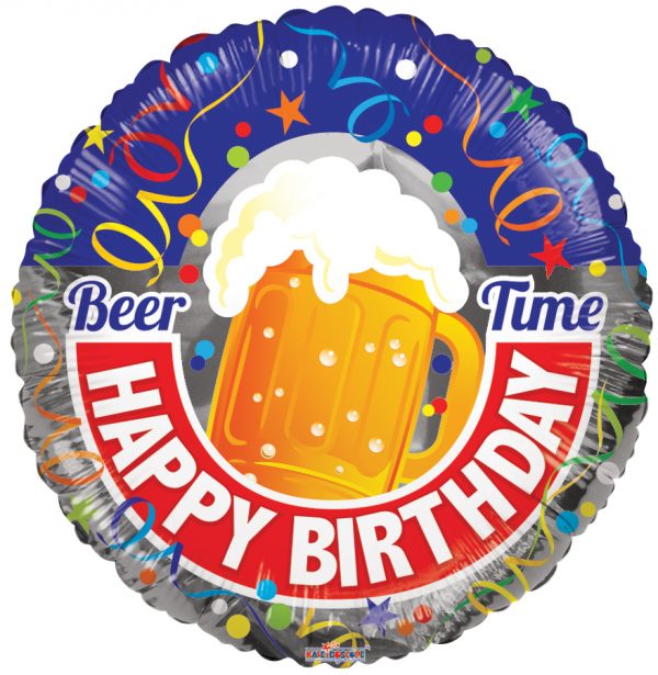 Happy Birthday Beer Time Balloon Party Supplies Decorations Ideas Novelty Gift