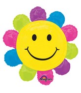 Rainbow Smiley Face Flower Shape Balloon Party Supplies Decorations Ideas Novelty Gift