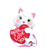 Kitten Love You Jr Shape Balloon Party Supplies Decorations Ideas Novelty Gift