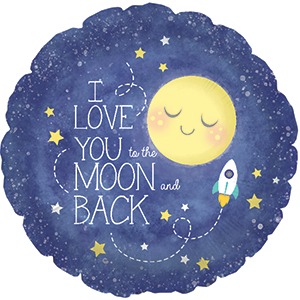 Love You To The Moon And Back Balloon Party Supplies Decorations Ideas Novelty Gift