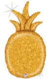 Gold Holo Pineapple 35in Jumbo Shape Balloon Party Supplies Decoration Ideas Novelty Gift 35807